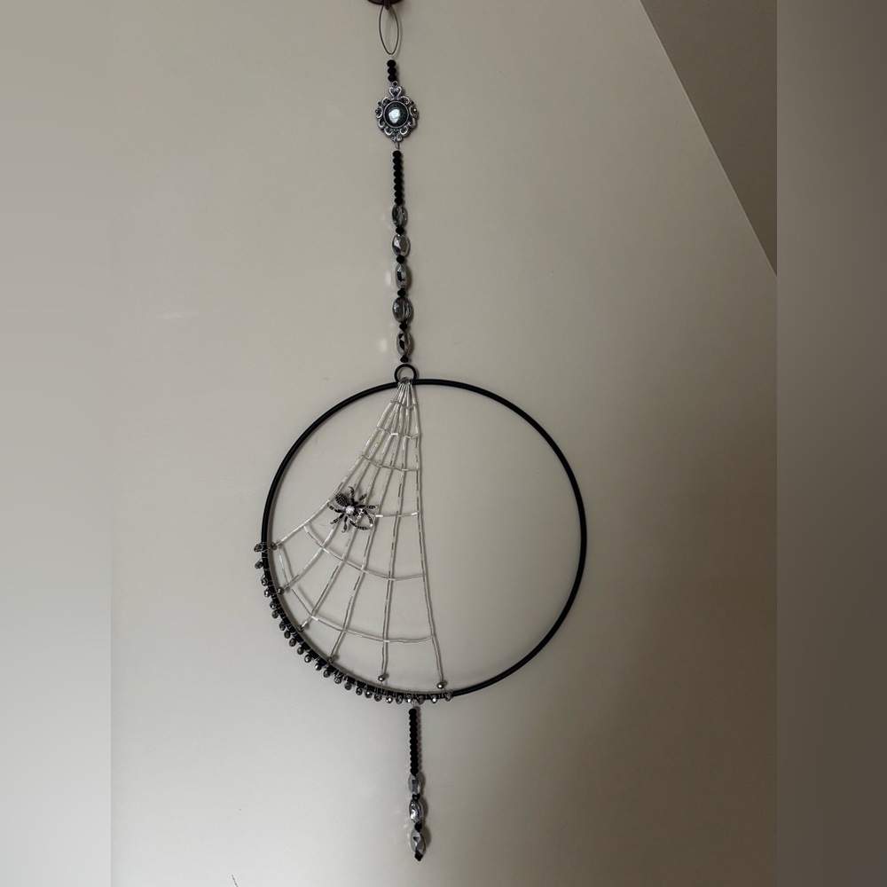 Gothic Spider Web Suncatcher Handmade - Picture 4 of 13